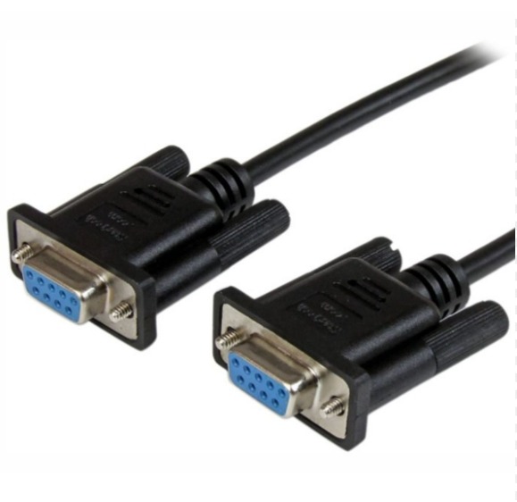 CABLE ADAPTADOR SERIAL DB9 RS232 HEMBRA A HEMBRA DE 1.80 METROS TRAUTECH